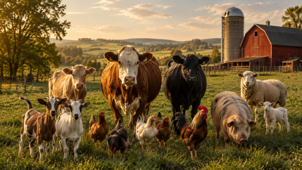 Alberta farm livestock